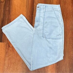 Sanctuary Vacation Crop Wide Leg High Rise Jeans Size 28 Light Blue